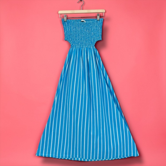 Faithfull The Brand Dresses & Skirts - Faithfull the Brand Blue Strapless Dress
